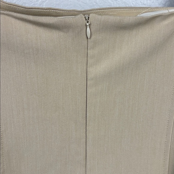 Maeve Strapless Pleated Trench Dress L Beige Mini Stretch Anthropologie NEW - Picture 9 of 11